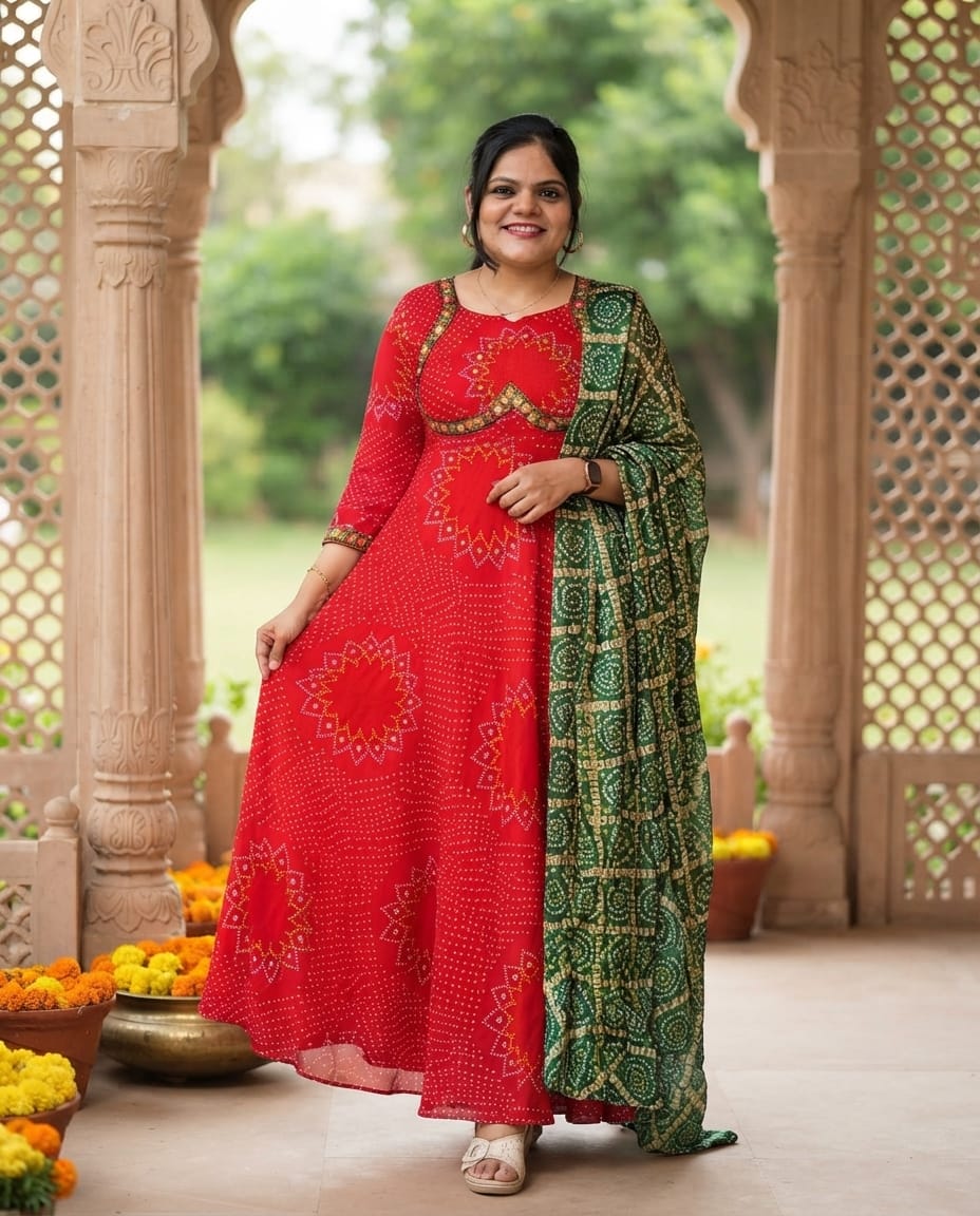 PSQ053 - katori bandhini maxi dress