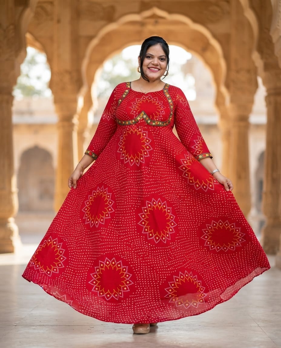 PSQ053 - katori bandhini maxi dress
