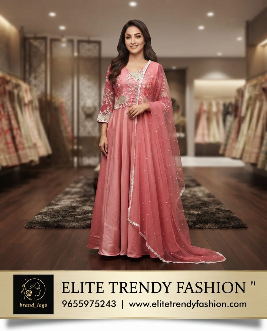 PSQ057 - Tomato pink gown